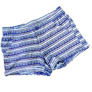 Jolt Geometric Pattern Blue Shorts
